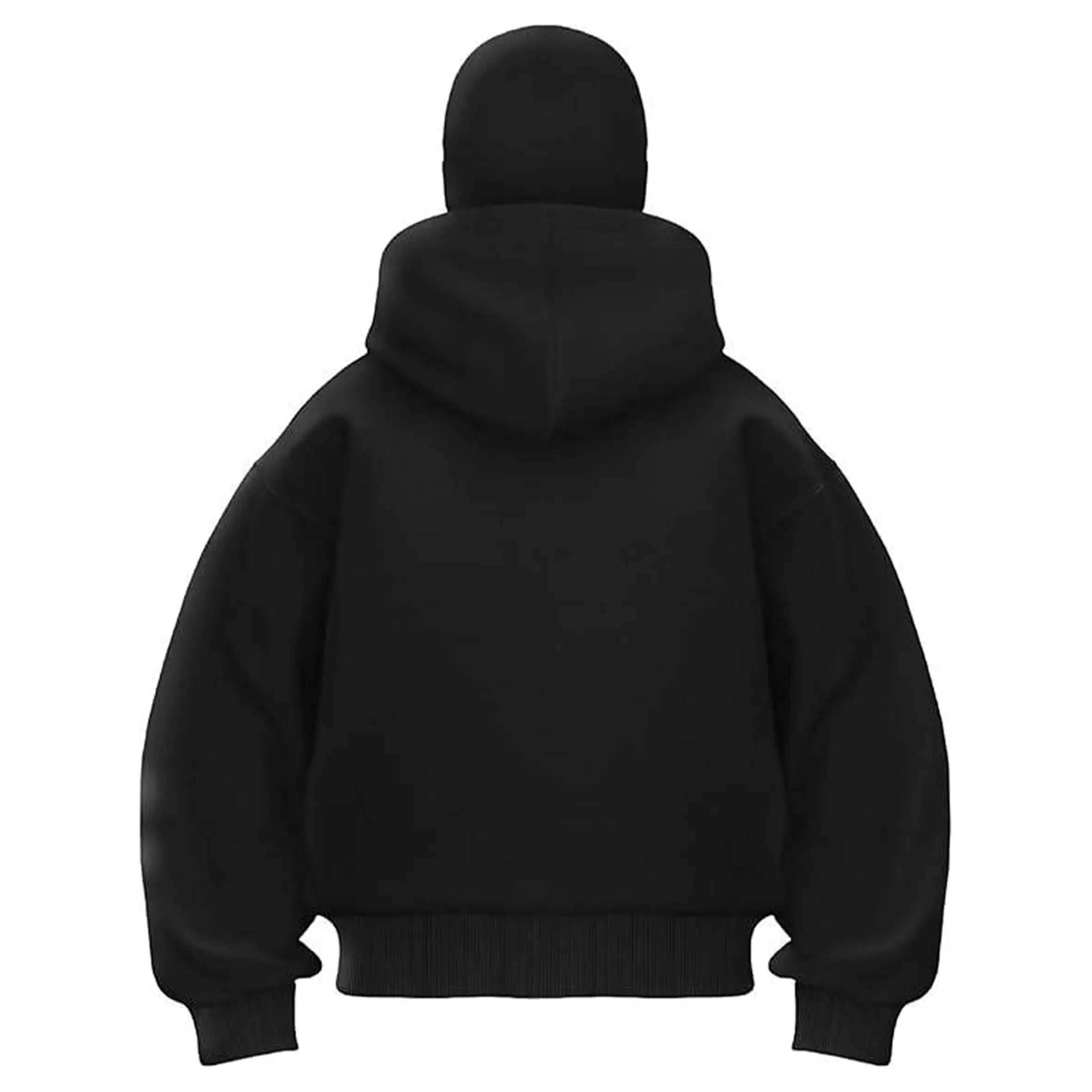 Double Layer Balaclava Hoodie Jacket - Unisex Hip Hop Outerwear Y2K Fashion