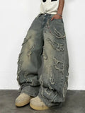 UP.THE Menswear Plain Wide-Leg Baggy Oversized Men'S Skater Jeans - Y2K Style, Loose Fit Designed for Skaters, Premium Comfortable Cut