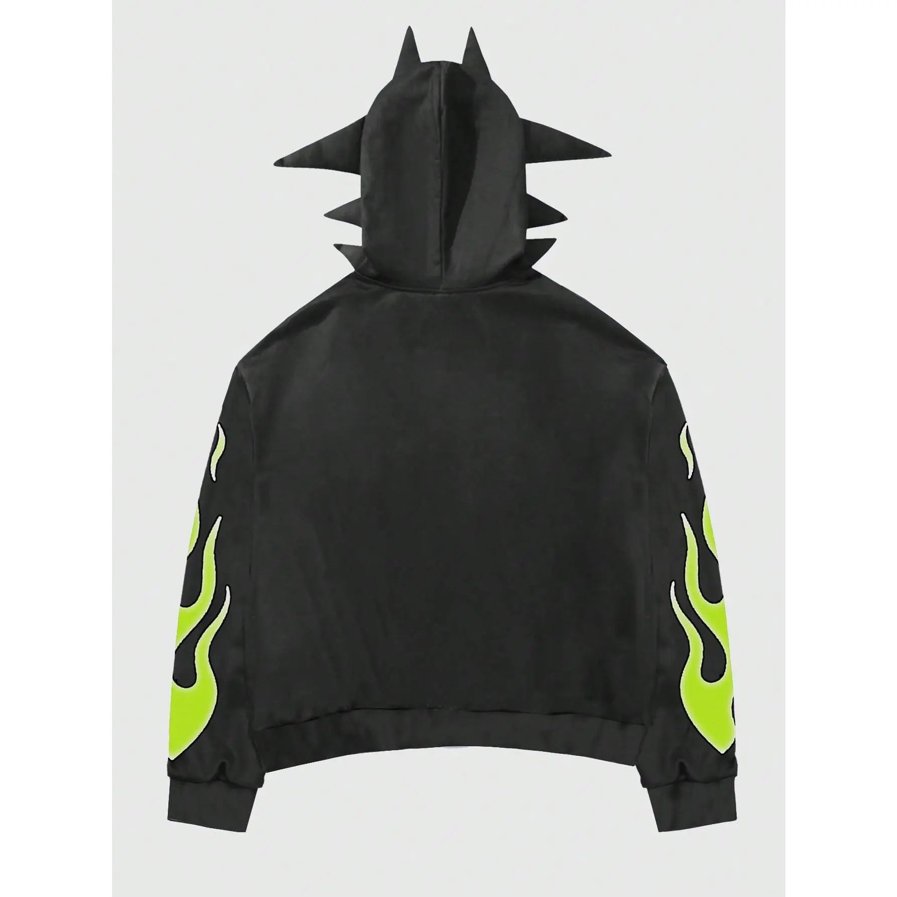 Men's Y2K Graphic Zip-Up Hoodie Sweatshirt - Gothic Long Sleeve Jacket for Streetwear and Alternative Fashion