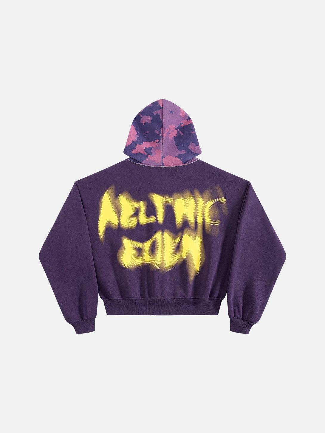 Aelfric Eden Boxy CAMO Hood Zip-up Oversize Hoodie